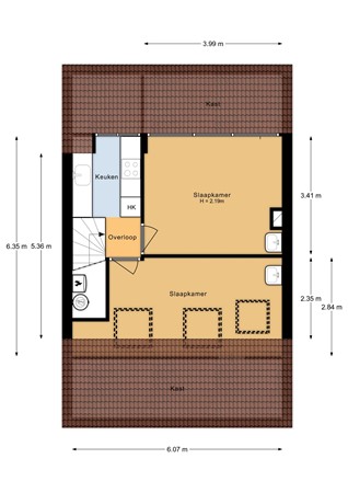 Floor plan - Sternstraat 45, 1444 VA Purmerend 